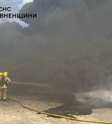 В Ровенской области произошел пожар на заводе