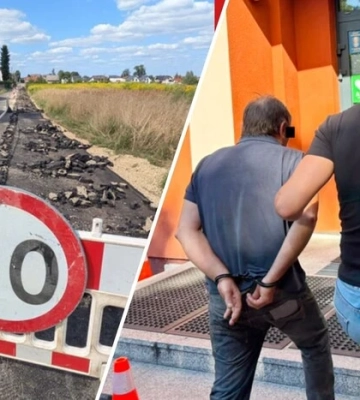 Польська влада затримала фермера, який зруйнував нову дорогу (відео)