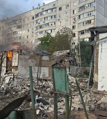 Подвійний удар по центру Балаклії: зруйновані будинки, троє людей постраждали 