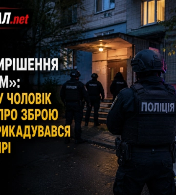 Для «вирішення проблем» чоловік у Луцьку заявив поліції, що має  зброю та забарикадувався у квартирі