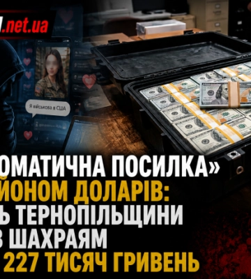 «Дипломатична посилка» з мільйоном доларів: житель Тернопільщини віддав шахраям понад 227 тисяч гривень