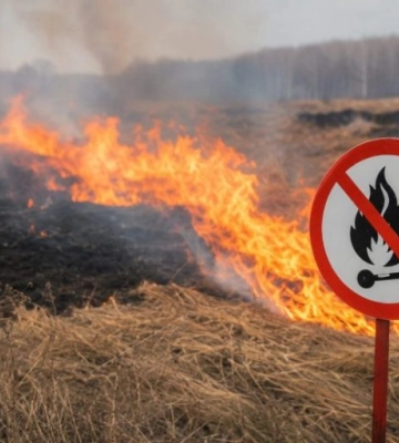 Упродовж трьох днів серпня на Черкащині прогнозують надзвичайну пожежну небезпеку