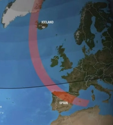 NASA позначила Крим російським на мапі під час трансляції сонячного затемнення