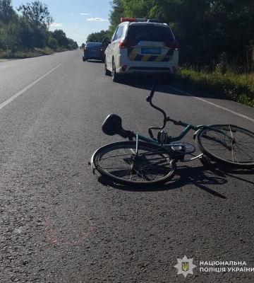 За минулу добу у ДТП на Львівщині травмовані троє велосипедистів, - поліція. ФОТО