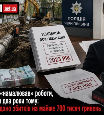На каналізації «намалювали» роботи, виконані два роки тому: посадовцю Чернігівщини загрожує до 6 років ув’язнення