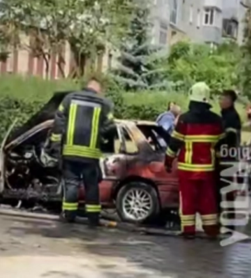 У Луцьку горів Mitsubishi