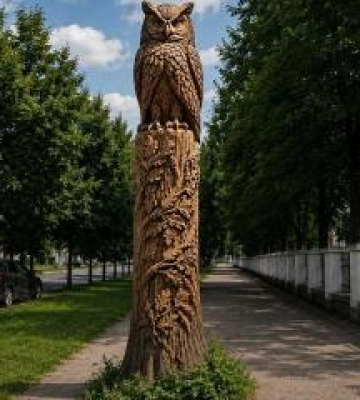 У Полтаві встановили триметрову скульптуру сови