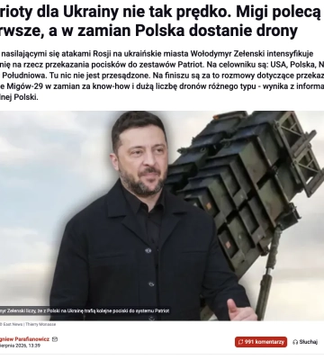 Польша может передать Украине МиГ-29 в ближайшие недели в обмен на дроны и технологии, - СМИ