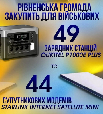 Рівненська громада знову закупить для Захисників допомогу