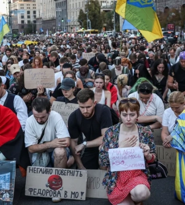 Мітинг за повернення Федорова знов проходить в Києві, але зібрав близько 300 учасників