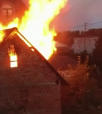 У Луцьку на Драгоманова горів будинок
