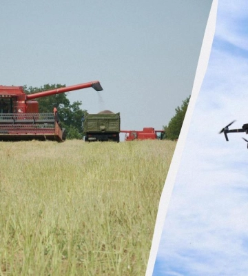 На Запоріжжі FPV-дрон атакував комбайн під час збору врожаю: є постраждалі
