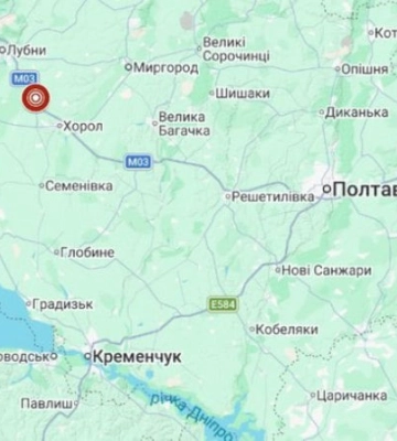 На Полтавщині зафіксували землетрус магнітудою 2,4