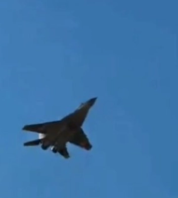 Кадри перехоплення українською авіацією російських "Гераней" над Одещиною. ВIДЕО