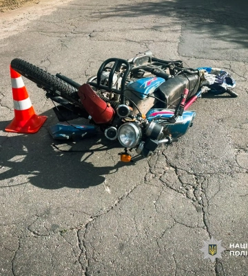 Із села на Черкащині потрапив до лікарні постраждалий у ДТП мотоцикліст