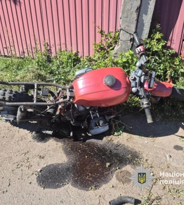 На Вінниччині внаслідок двох ДТП постраждали неповнолітні мотоциклісти, - поліція