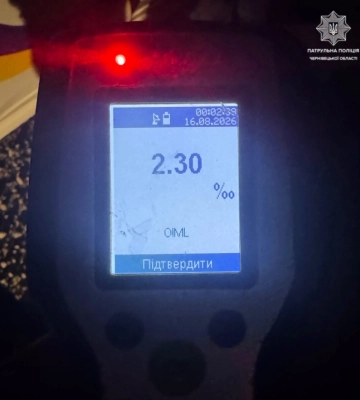 У Чернівцях 20-річний водій Mercedes сів за кермо напідпитку