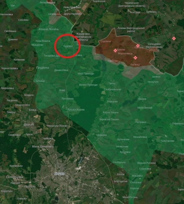 Російська армія стрімко підбирається до Куп'янська-Вузлового і підняла прапор біля кордону