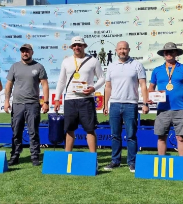 Черкаський спортсмен‐ветеран став призером на всеукраїнських змаганнях