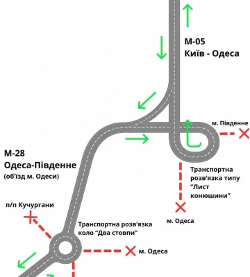 На Одещині знято обмеження комендантської години для транзитного руху транспорту в бік декількох пунктів міжнародного пропуску