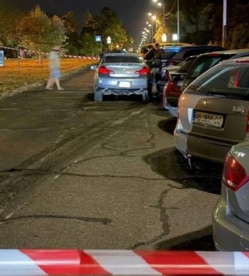 У Києві п’яний водій на Infiniti протаранив 10 припаркованих авто (відео)