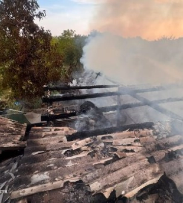 На Берегівщині вогонь ледь не перекинувся на житловий будинок: пожежа охопила 73 квадратні метри