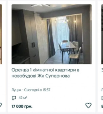 Оренда житла у містах Волині: у Луцьку десятки варіантів, у Володимирі — лише один