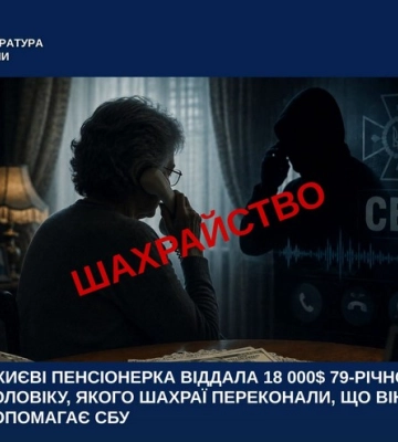 У Києві пенсіонерка віддала $18 тис. для "перевірки грошей працівниками СБУ": затримано 23-річного киянина