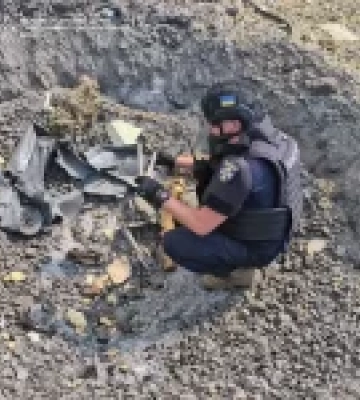 У Богодухові сапери ДСНС вилучили залишки російської ракети «Бандероль»