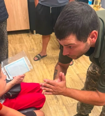 В Одессе ветераны заставили представителя ТЦК извиниться перед ребенком