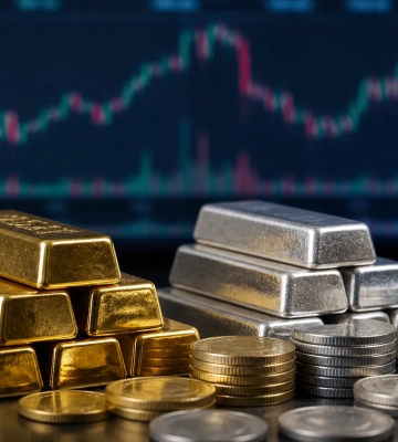 Індикатор ціни золота зріс на 4%, срібла — на 6% на тлі падіння дохідності у США