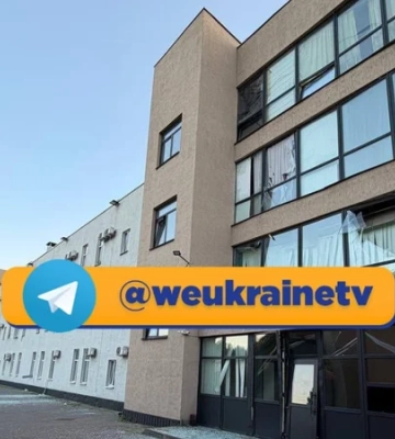 В Киеве поврежден офис телеканала Мы — Украина в результате комбинированной атаки РФ — фото