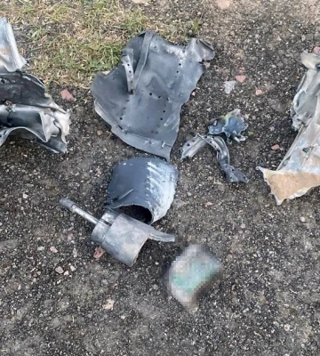 Фото: на Київщині прикордонники знищили крилату ракету  з кулемета