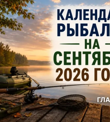 Календарь рыбака на сентябрь 2026 года: когда и на что лучше всего клюет