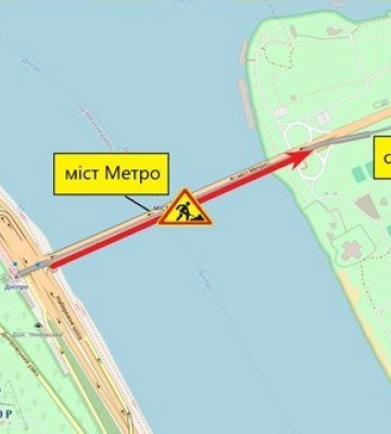 На мосту Метро у Києві проводитимуть ремонт: обмеження у русі транспорту діятимуть з вечора 21 серпня