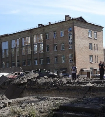 В поліції показали перші хвилини після нічного удару по Києву