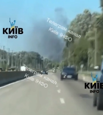 Серія ракетних ударів по Борисполю