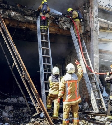 На Полтавщині росіяни вдарили по цивільній інфраструктурі та повторно атакували рятувальників