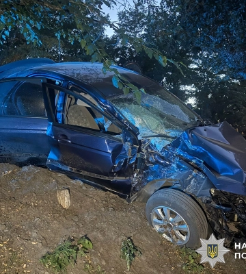 На Полтавщині автомобіль втратив кермування та врізався у перешкоду: є загиблий