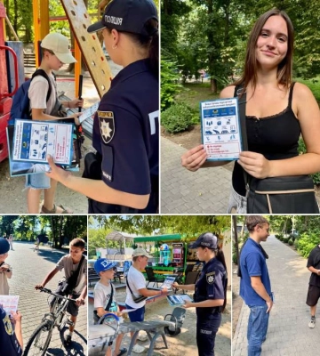 У Первомайську поліцейські навчали дітей основам мінної безпеки