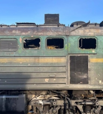 Росіяни атакували дроном локомотив пасажирського потяга Житомир-Одеса