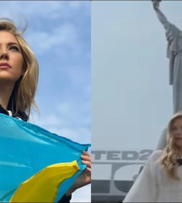 Зірка "Вікінгів" приїхала у Київ і зробила заяву про завершення війни в Україні