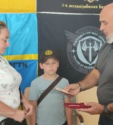 На Полтавщині родині загиблого захисника передали орден