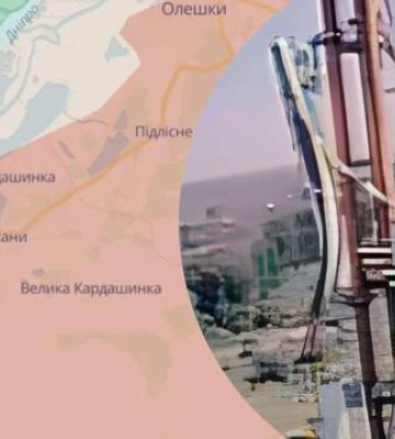 Украинский флаг взвился над оккупированным левобережьем Херсонщины