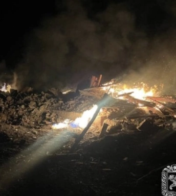 Росіяни вночі атакували шістьма дронами Леб'яже в Харківській області. Загинули двоє жінок
