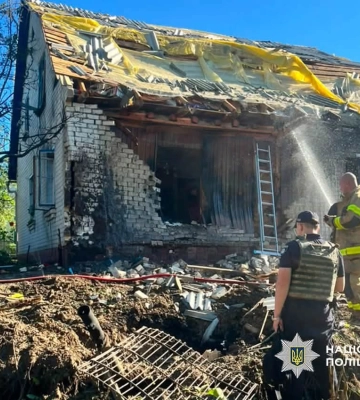 Поліція документує наслідки чергових повітряних атак на Чернігівщину