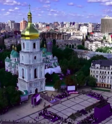 На Софійській площі в Києві відбулися урочистості з нагоди Дня Незалежності
