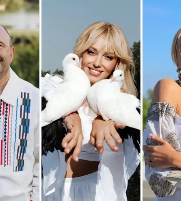 Оля Полякова з голубами, Павлік у полі. Як зірки вітали українців зі святом