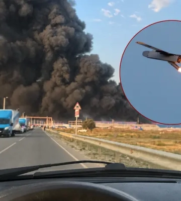 Пожежу на складі Ozon у Росії видно з космосу: супутник показав масштаб 
