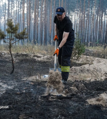 Масштабну пожежу у Черкаському районі загасили, – ДСНС (ФОТО)